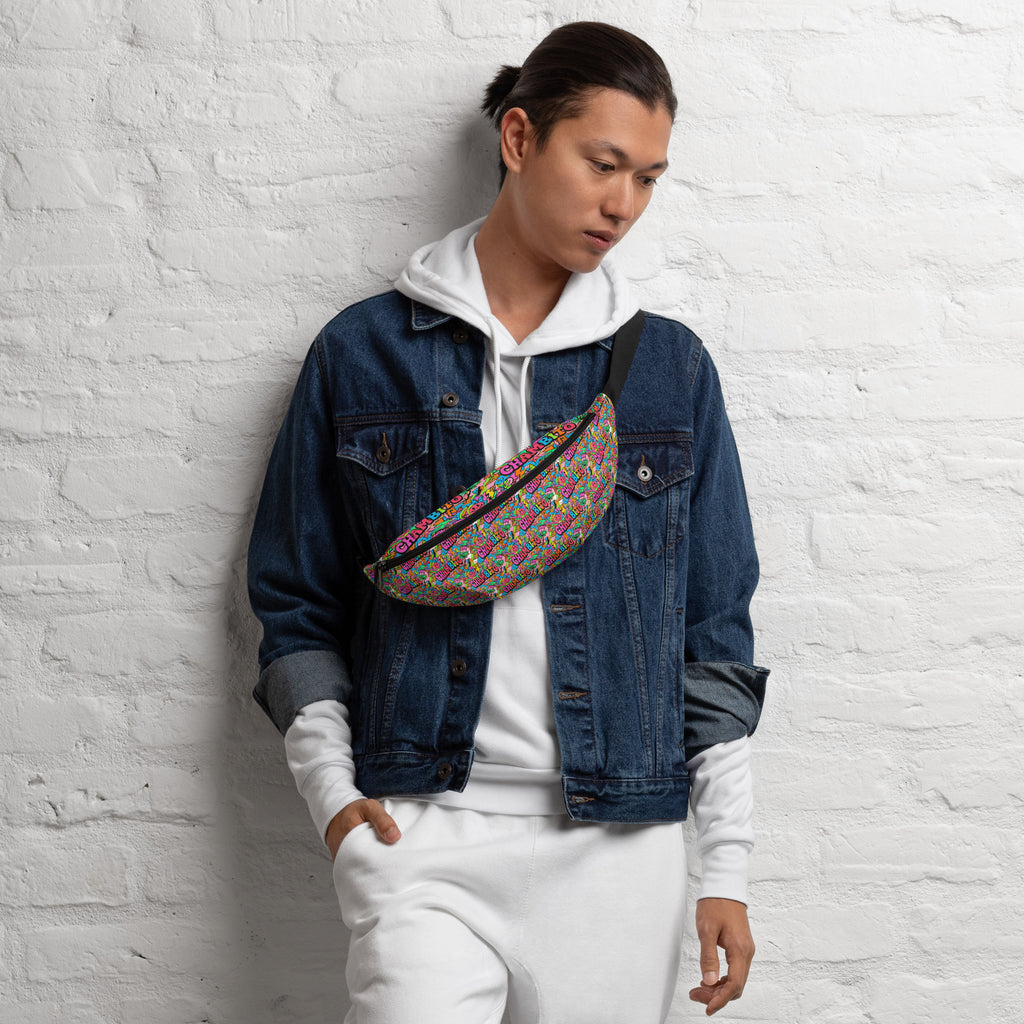 Bum bag featuring all over print logo CHAMBITO multicoloured 