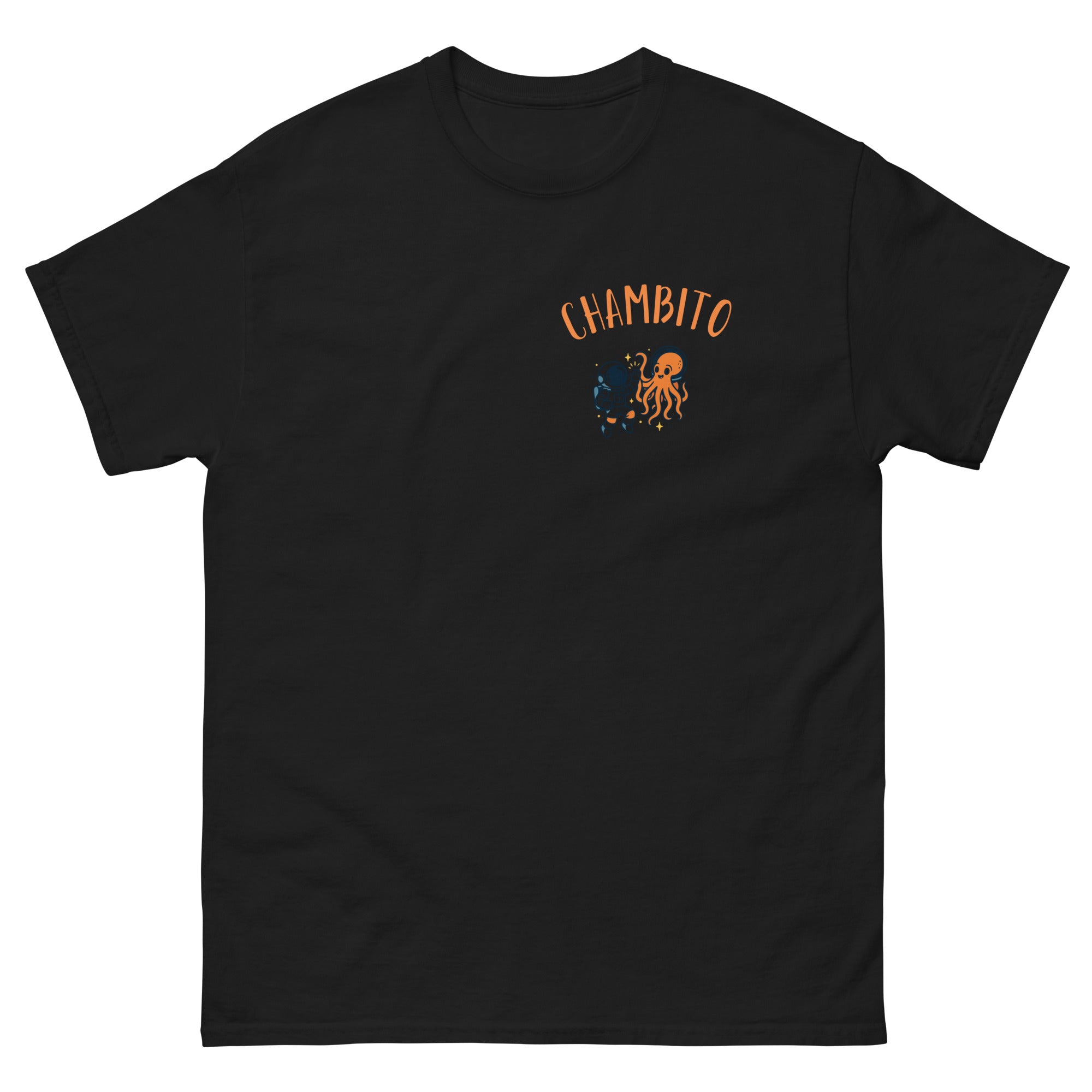 CHAMBITO Astronaut & Alien T-Shirt BLACK