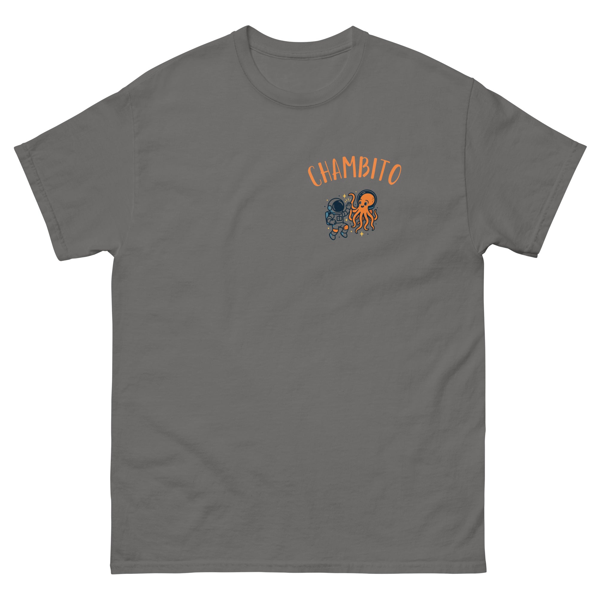 CHAMBITO Astronaut & Alien T-Shirt CHARCOAL