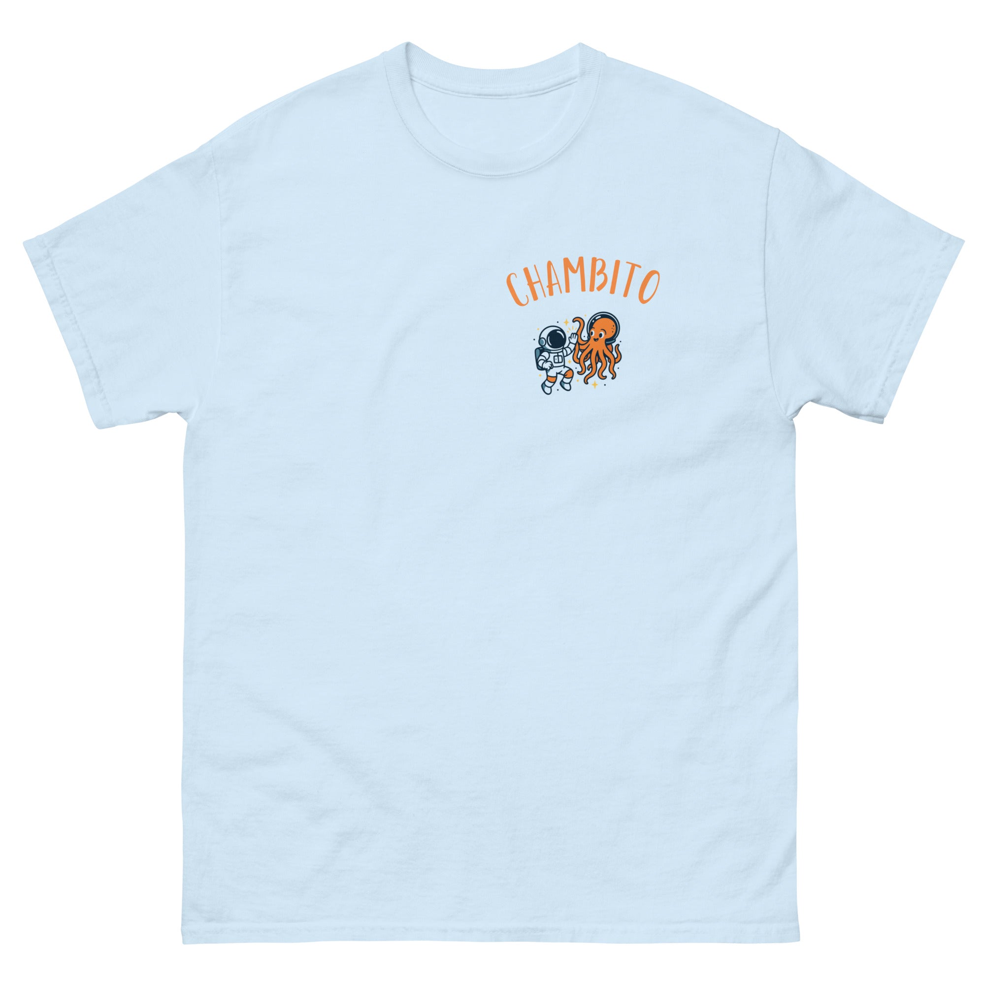 CHAMBITO Astronaut & Alien T-Shirt LIGHT BLUE 