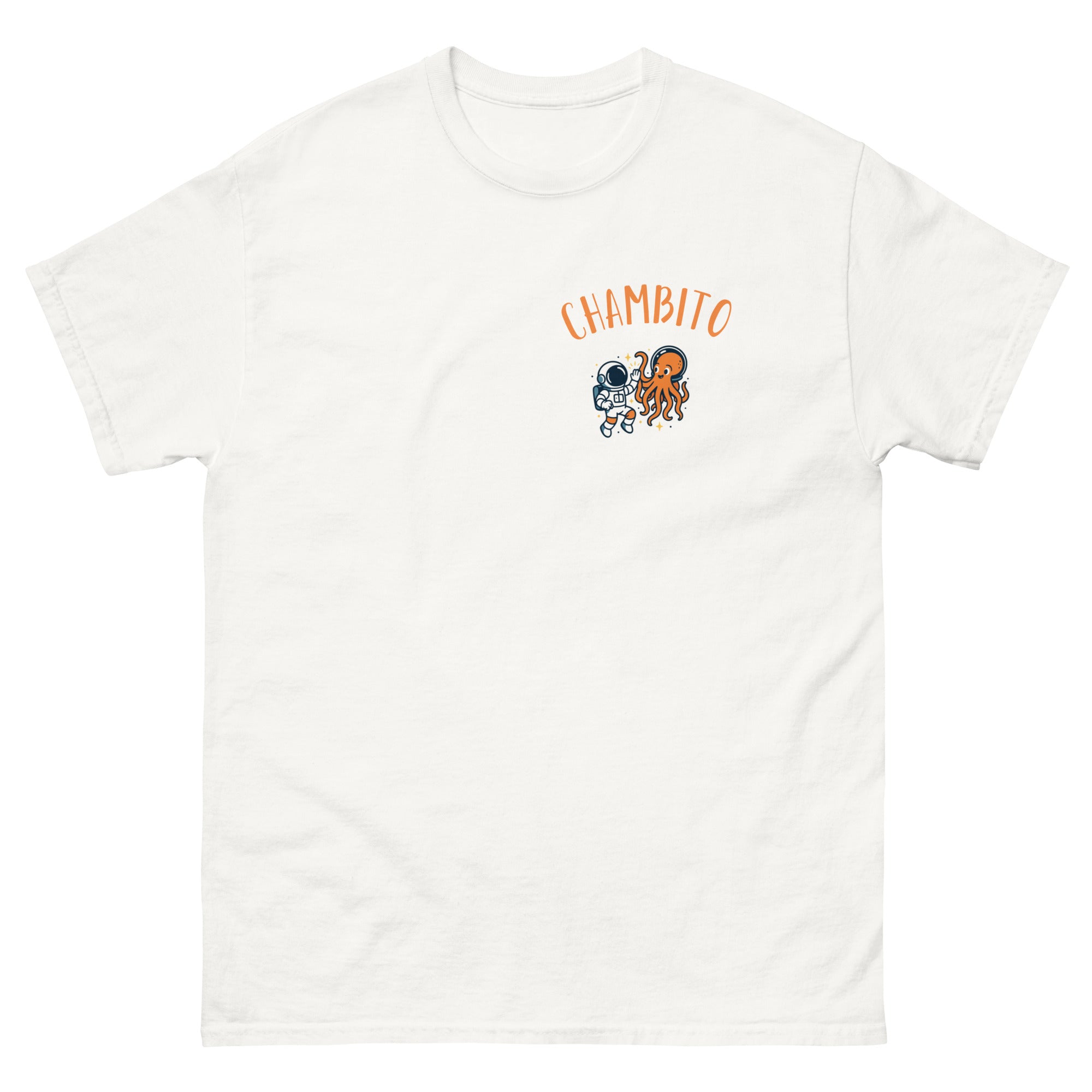 CHAMBITO Astronaut & Alien T-Shirt WHITE 